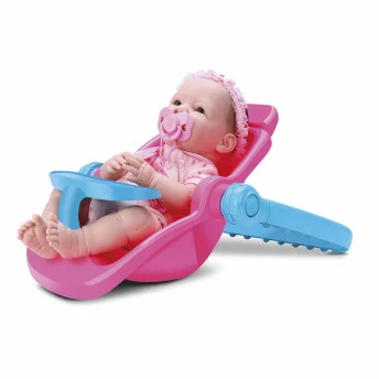 Boneca de Vinil - Diver New Born - Bebê Conforto e Cadeirinha - Divertoys