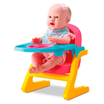Boneca de Vinil - Diver New Born - Brincar de Papinha - Divertoys