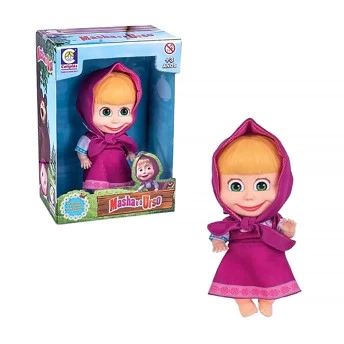 Boneca de Vinil - Masha e o Urso - Masha em Vinil - 18 cm - Cotiplás