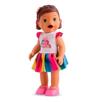 Boneca de Vinil - My Little Collection - Mixer - Morena - Divertoys