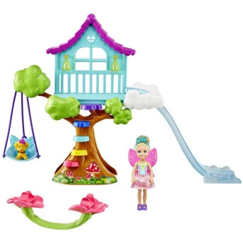 Boneca e Conjunto - Barbie Dreamtopia - Chelsea Casa na Árvore - Mattel