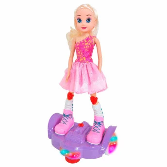 Boneca e Veículo - Belinda Radical - Hoverboard - Loira - DM Toys