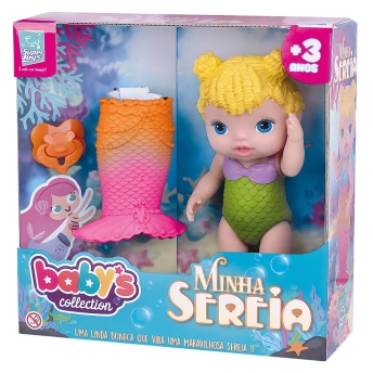 Boneca de Vinil - Baby’s Collection - Minha Sereia - Loira - Super Toys