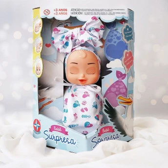 Boneca ou Boneco - Bebê Surpresa - 25 cm - Estrela