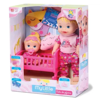 Bonecas de Vinil - My Little Collection - Brincando de Pijama - Divertoys