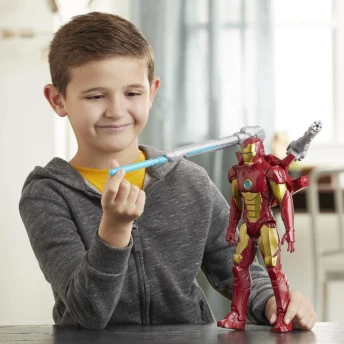 Boneco Homem de Ferro - Titan Hero Blast Gear - Marvel - Hasbro