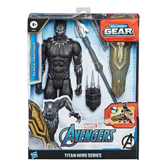 Boneco Articulado - Marvel Avengers - Titan Hero Blast Gear - Pantera Negra - Hasbro