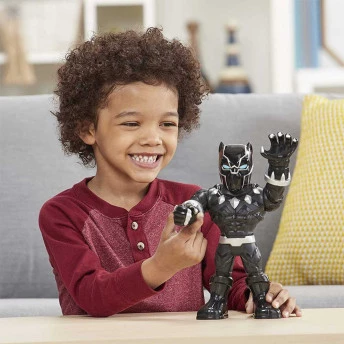 Boneco Articulado - Mega Mighties - Marvel Super Hero - Pantera Negra - Hasbro