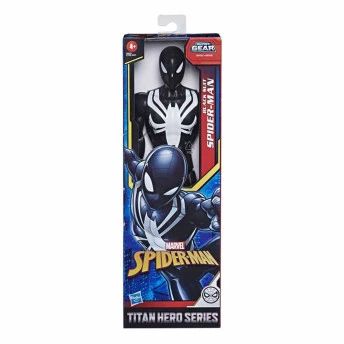 Boneco Articulado - Spiderman - Titan Hero - Homem-Aranha Black Suit - Hasbro