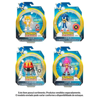Boneco com Acessório - Sonic The Hedgehog - Sortidos - Candide