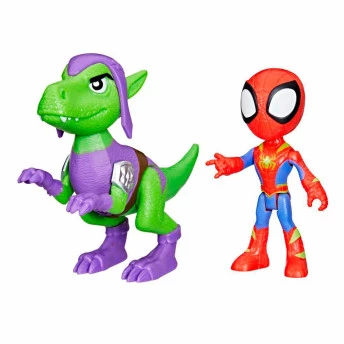 Bonecos - Marvel Spidey Dino-Webs - Spidey e Goblin Raptor - Hasbro