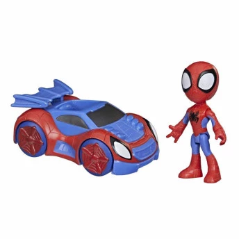 Boneco e Veículo - Spidey and His Amazing Friends - Carro-Aranha - Hasbro