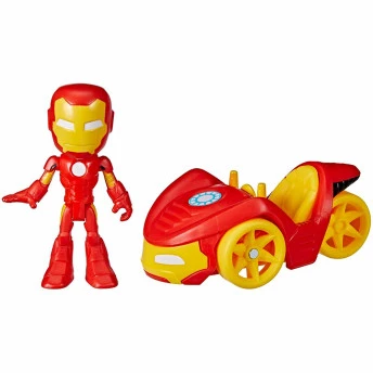 Boneco e Veículo - Spidey and His Amazing Friends - Corredor de Ferro - Hasbro