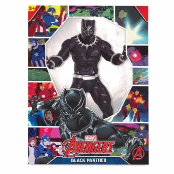 Boneco Gigante - Vingadores - Marvel Revolution - Pantera Negra - 45 cm - MIMO
