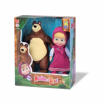 Bonecos Articulados de Vinil - Masha e o Urso - Divertoys