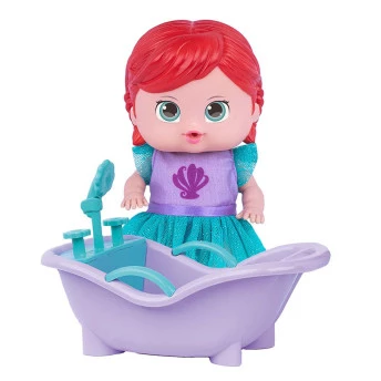 Bonequinha com Acessórios - Princesas Disney - Ariel na Banheira - Cotiplás