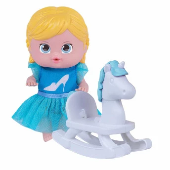 Bonequinha com Acessórios - Princesas Disney - Cinderela no Cavalinho - Cotiplás
