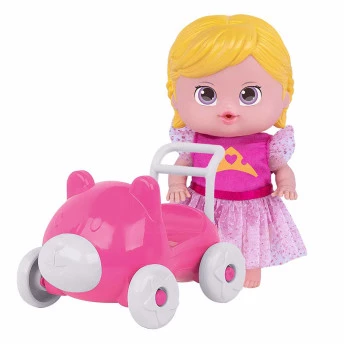 Bonequinha com Acessórios - Princesas Disney - Aurora no Quadriciclo - Cotiplás