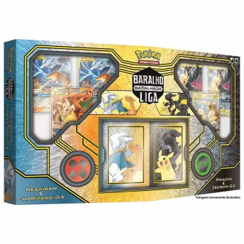 Box de Cartas - Pokémon - Batalha de Liga - Pikachu x Charizard - Copag