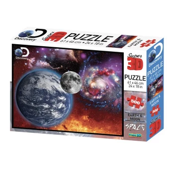 Quebra Cabeça Super 3D Universo 500 Peças - Multikids