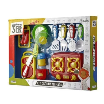Brincando de Ser - Kit Cozinha Animada com Acessórios - Multikids