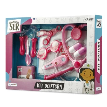 Brincando De Ser - Kit Doutora com Acessórios - Multikids 