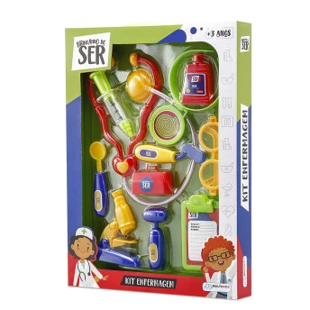 Brincando De Ser - Kit Enfermagem com Acessórios - Multikids 