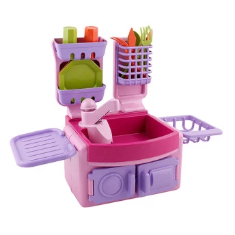 Mini Cozinha Fogãozinho com Panelinhas e Talheres - Cotiplás