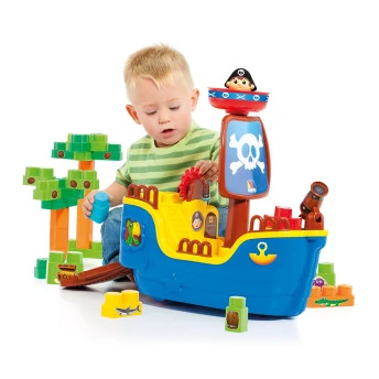Blocos de Montar - Baby Land - Navio Pirata - 30 Peças - Cardoso Toys