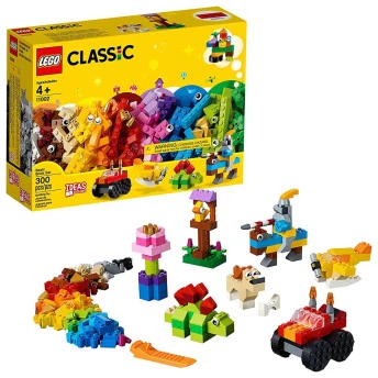 Caixa de Lego Clássico - Conjunto Básico - 300 Peças - Lego