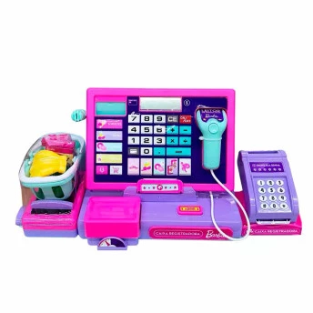 Caixa Registradora Infantil - Barbie - Unique - Fun Divirta-se