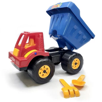 Caminhão Roda Livre - Tandy - Caçamba com Pá e Rastelo - Cardoso Toys