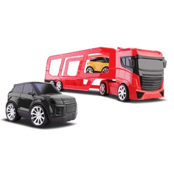 Caminhão Top Motors Cegonheira com Carrinhos - Vermelho - OMG Kids