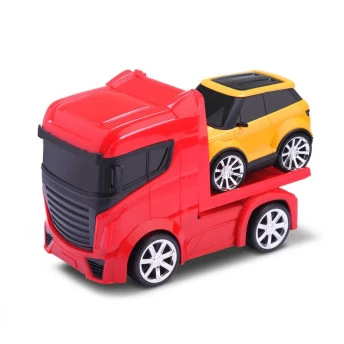 Caminhão Top Motors Guincho e Carrinho - Vermelho - OMG Kids