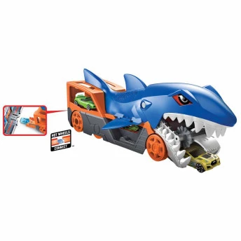 Caminhão de Transporte - Hot Wheels City - Guincho Tubarão Mastigador - Mattel