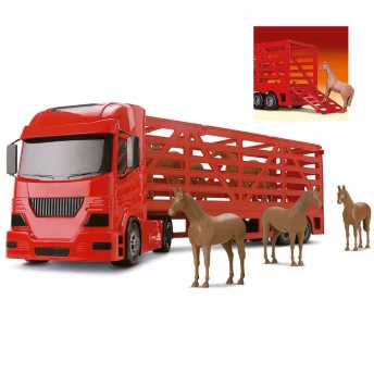 Caminhão de Transporte - Pollux - 30-360 Haras com 4 Cavalos - Silmar 