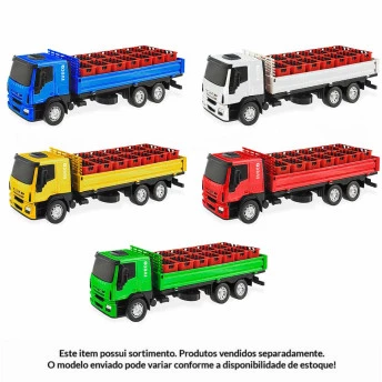 Caminhão Roda Livre - Iveco Tector Dropside - Sortido - Usual Brinquedos