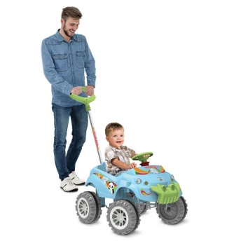 Carrinho de Passeio e Pedal Baby Cross - Azul - Bandeirante