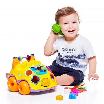 Carrinho Telefone Didático com Luz e Som - Falafone - TaTeTi - Calesita 1
