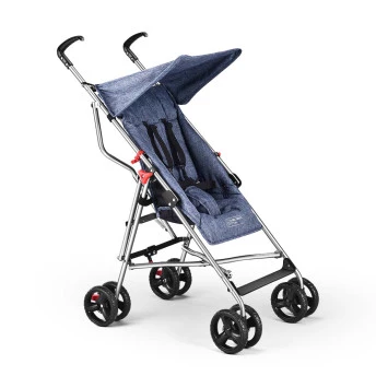 Carrinho De Bebê Guarda-Chuva Pocket Azul - Multikids Baby