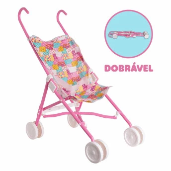 Carrinho de Boneca Dobrável - Carrinho do Bebê - Samba Toys
