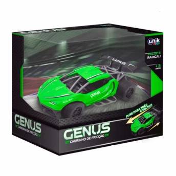 Carrinho de Fricção - Genus - Verde - Unik Toys