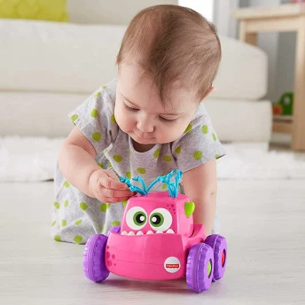 Carrinho de Fricção - Veículo Monstro Surpresa - Rosa - Fisher-Price