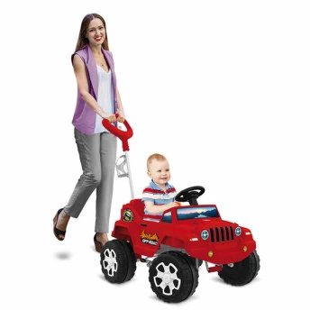 Carrinho de Passeio e Pedal - BanJipe - Vermelho - Bandeirante