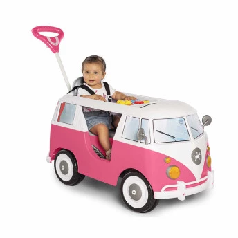 Carrinho de Passeio e Pedal - Kombina - Rosa - Calesita