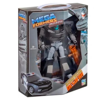 Carrinho Roda Livre - 2 em 1 - Megaformers - Morph - Polícia - Multikids