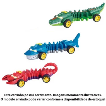 Carrinho Roda Livre - Monster Car - Sanfona - Sortido - Toyng