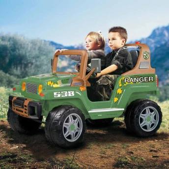 Carro Elétrico Infantil - Jipe Ranger 538 - 12v - Verde - Peg-Pérego