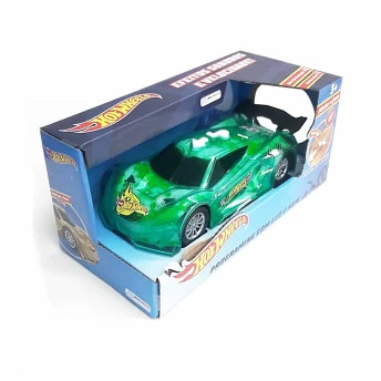 Carro Motor a Jato - Hot Wheels - Programing com Luz e Som - Verde - Multikids