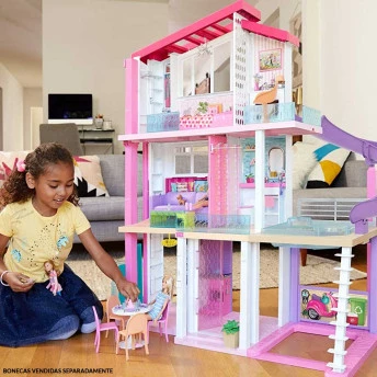 Casinha de Boneca - Barbie Dreamhouse - Casa dos Sonhos da Barbie - 70 Acessórios - Mattel